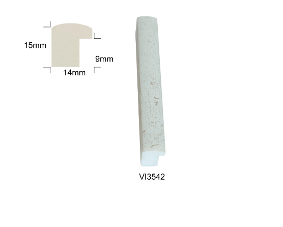 Rėmelis 21x30 plast VF3542 Notte kreminis su auksu | 14mm