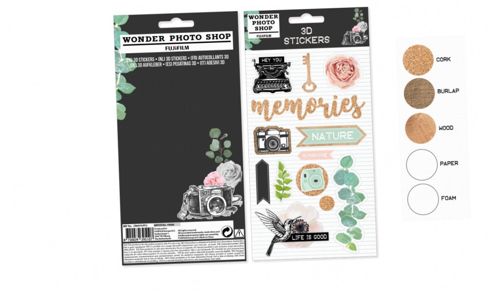 Lipdukų (3D) rinkinys VINTAGE, 13vnt