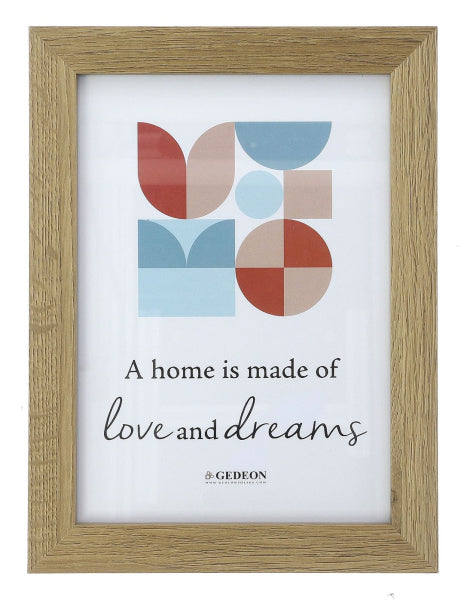 Rėmelis GED 13x18 med DC13 šv.rudas|20x20mm