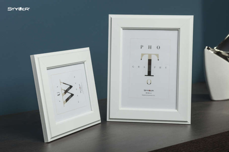 Rėmelis STYLER 10x15 MALMO baltas AF | 35mm