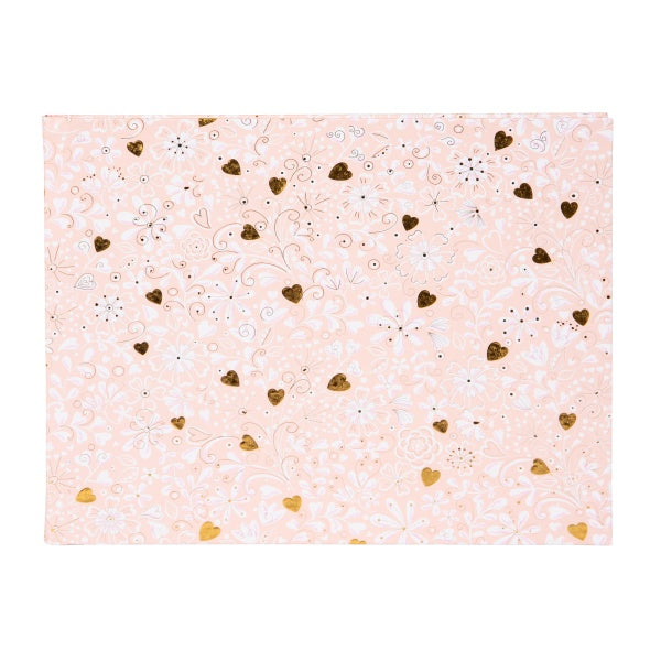 Svečių-užrašų knyga GOLDBUCH 77034 Finamente rosé 100psl 25x20| balti lapai [V]