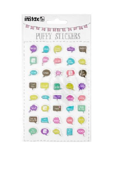 instax minkštų lipdukų rinkinys "Speech" (40 vnt)