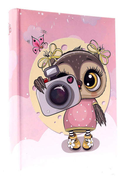 Albumas  GED B46200 CAMERA OWL PINK  10x15 200 | kišeninis | knyginio rišimo