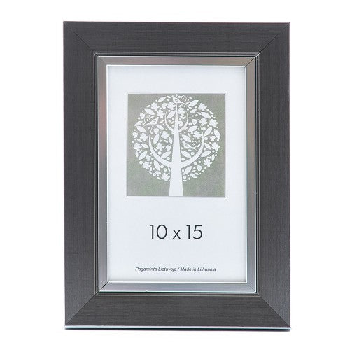 Rėmelis 15x21 plast 1305002 GLORIA pilkas| 28mm