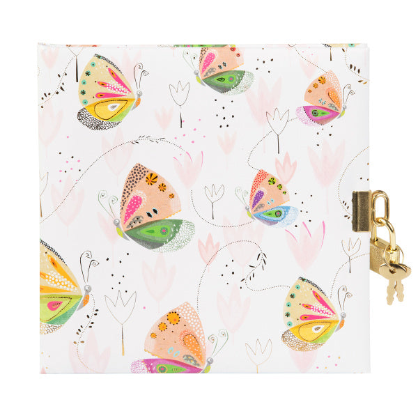 Užrašų knygutė GOLDBUCH 44589 Mariposa su spynele| 17x17| 96 psl|balti lapai