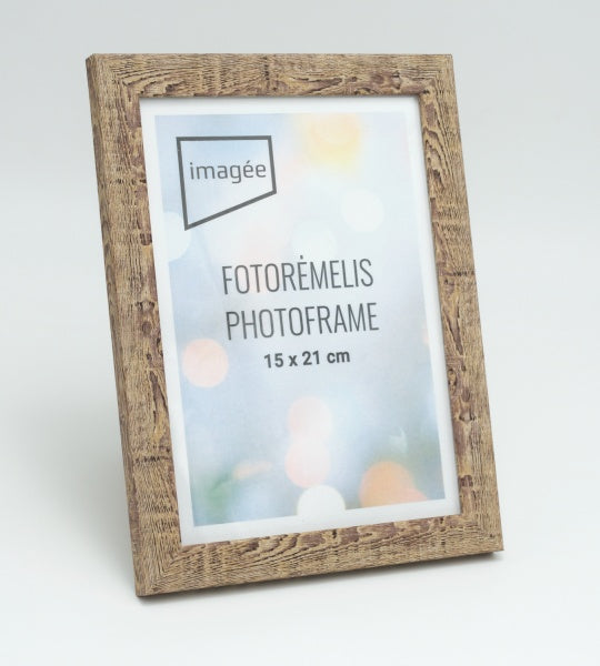 Rėmelis 15x21 plast MARMO VF3755 šv. rudas | 20 mm