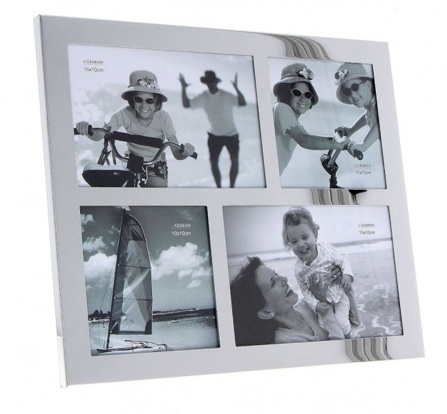 Rėmelis GED SF074Q 10x15x2+10x10x2 metalinis sidabras