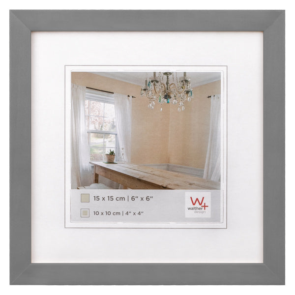 Rėmelis WALTHER BP150D 15x15 med |šviesiai pilkas