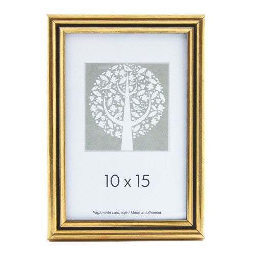 Rėmelis 21x30 plast 1301112 ECO auksinis su auksu | 15mm