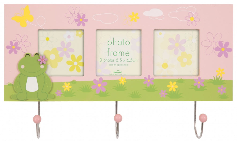 Rėmelis   INNOVA PI06400 Cute frog 3x3x3 MDF dangiškas/rožinis | 3 pakabos | 34mm
