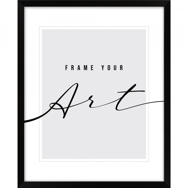 Rėmelis KNOR Izabela 40x50 juodas matinis|plastikinis|15mm|plexi