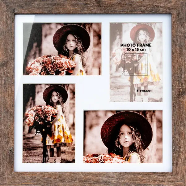 Rėmelis FANDY  NARVIK gallery 4x10x15|35x35 rudas|28mm