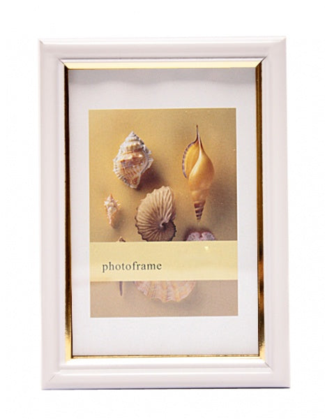 Rėmelis 15x21 plast 1301119 ECO baltas su auksu | 15mm