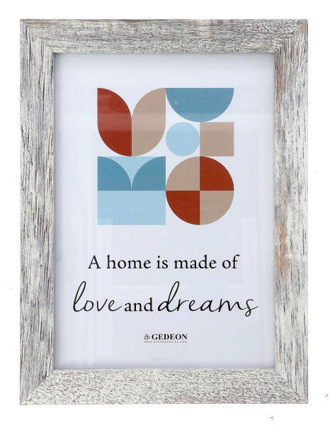 Rėmelis  GED 21x30 medinis DD21 pilkas sendintas |20x20mm