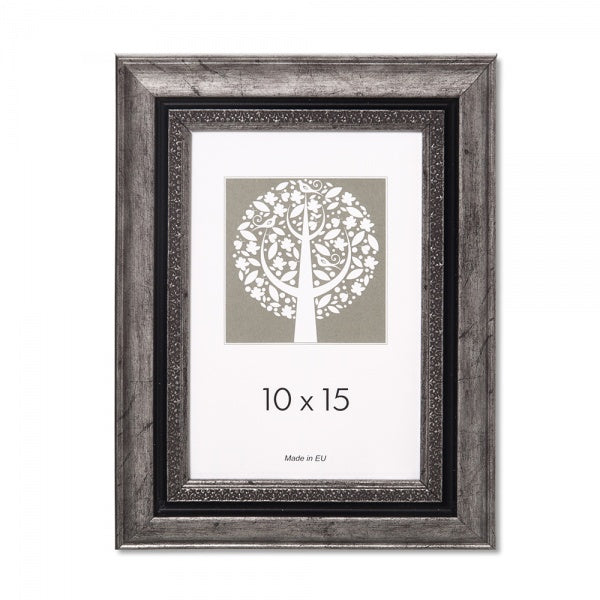 Rėmelis 15x21 plast 1306021 NATALI tamsus sidabras | 30 mm