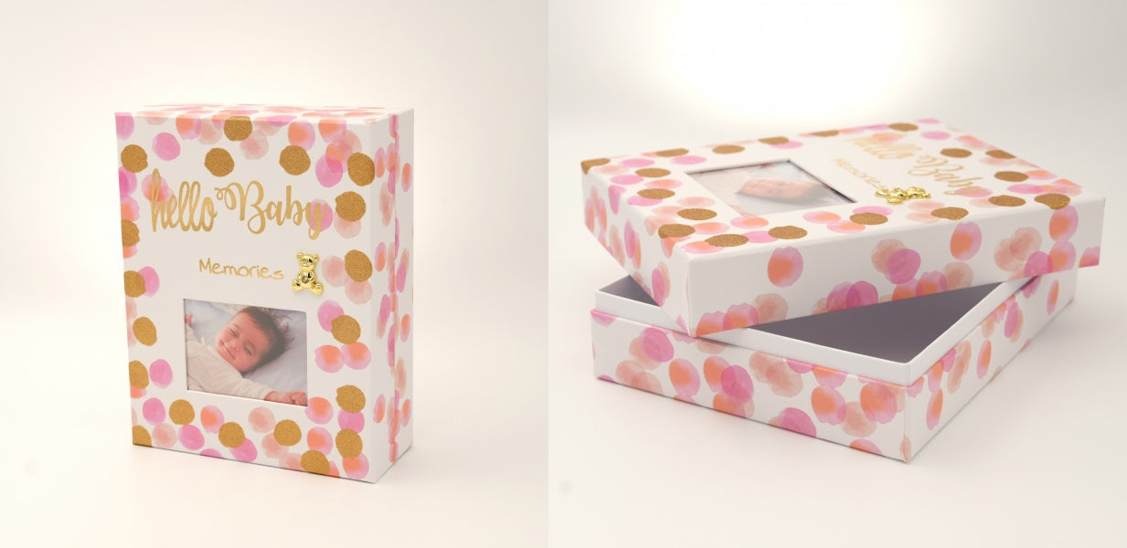 Dėžutė KPH BB-1522 Hello Baby 18x23cm | rožinė | vaikiška