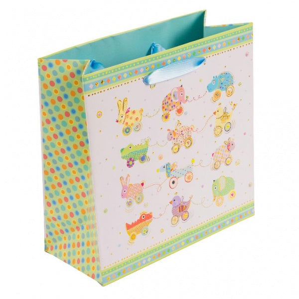 Dovanų maišelis GOLDBUCH 46732 Animals on Wheels 27x27x13