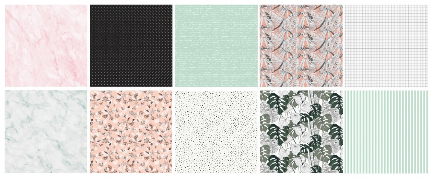 Skrebinimo popieriaus rinkinys VINTAGE 15x15 cm., 100 g/m2,  30 lapų, 10 skirtingų dizainų