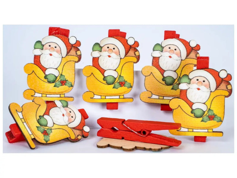 Kalėdinis rinkinys papuošimui FANDY Winter 09 6 vnt peg 0.7 x 4.5 cm