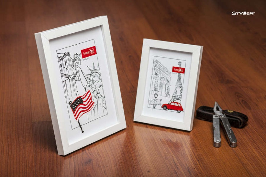 Rėmelis STYLER 21x30 JAPAN baltas AF | 15mm