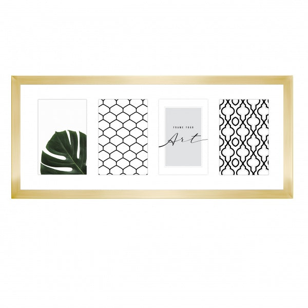 Rėmelis KNOR 4x10x15 auksinis|plexi|20x50cm