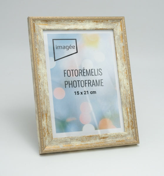 Rėmelis 21x30 plast VF3485 VENETO šviesus auksas | 26 mm