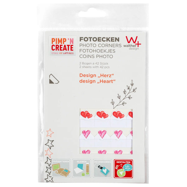 Kampučiai WALTHER FE084H Heart |42 vnt