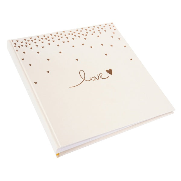 Albumas GOLDBUCH 08015 Raining Hearts peach 30x31/60psl kampučiai/lipdukai | knyginio rišimo | balti lapai [V]