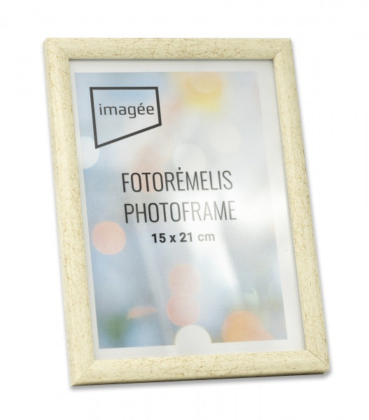 Rėmelis 21x30 plast VF3542 Notte kreminis su auksu | 14mm
