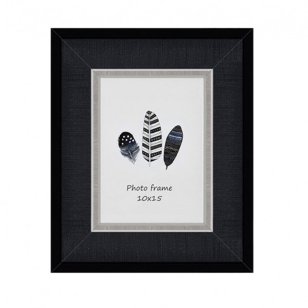Rėmelis 10x15 plast 1306040 VELVET juoda | 50 mm [V]