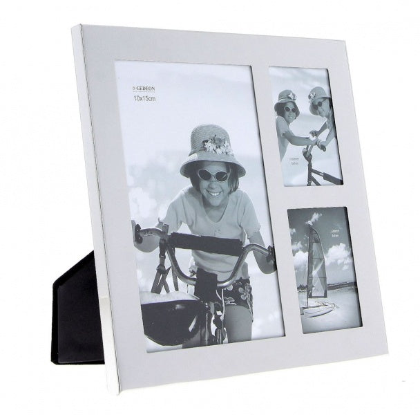 Rėmelis GED  SF063Q 10x15+10x10x2 metalinis sidabras