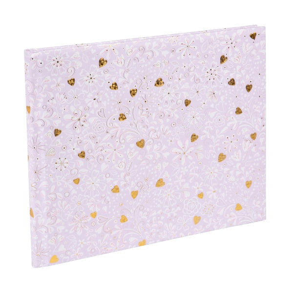 Svečių-užrašų knyga GOLDBUCH 77036 Finamente lilac 100psl 25x20| balti lapai [V]