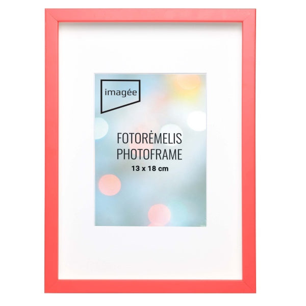 Rėmelis 21x30 AMRI med | su įgilintu pasportu nuotr. 13x18 | Raudonas | 14mm