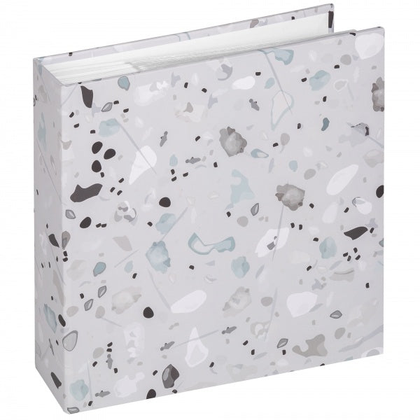 Albumas WALTHER ME-298-3 Terrazzo stone grey 10x15 200, balti lapai | kišeninis | klijuotas