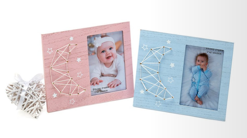 Rėmelis KPH 1582 Baby's Moon med 10x15 | rožinis  | vaikiškas