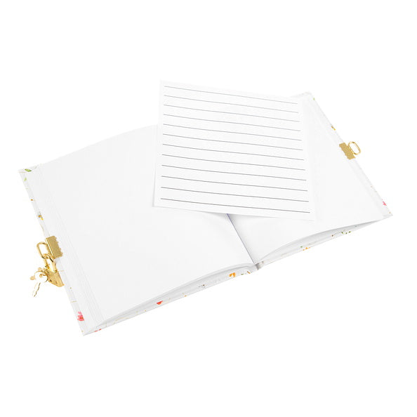 Užrašų knygutė GOLDBUCH 44489 Summer day white su spynele| 17x17| 96 psl|balti lapai