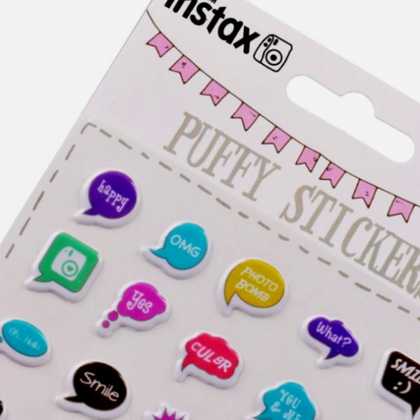 instax minkštų lipdukų rinkinys "Speech" (40 vnt)