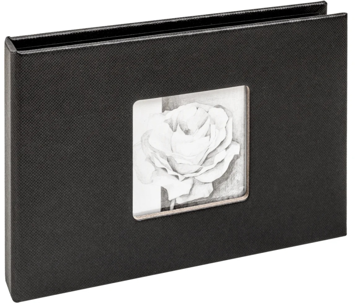 Albumas WALTHER MA-349-B Beyond black 10x15 12| kišeninis |kietas viršelis| juodi lapai|klijuotas