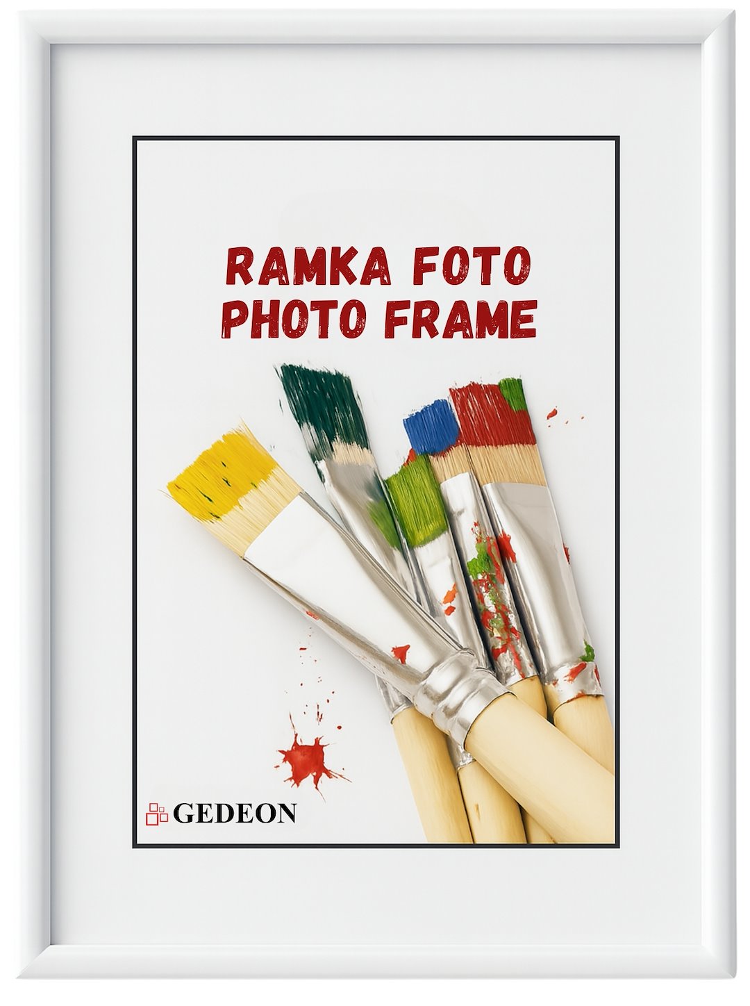 Rėmelis GED 40x50 plast EASY baltas  | 8mm
