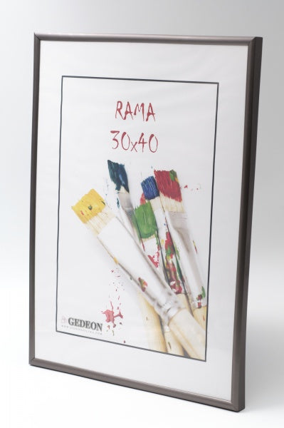 Rėmelis GED 30x40 plast EASY pilkas  | 8mm