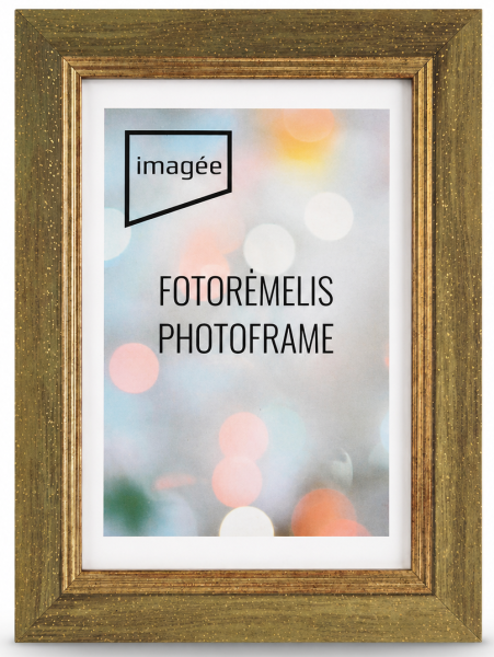 Rėmelis 40x50 plast 1304034 MONACO plexi auksinis matinis|27 mm
