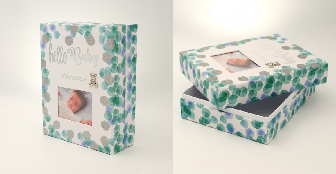 Dėžutė KPH BB-1521 Hello Baby 18x23cm | mėlyna | vaikiška