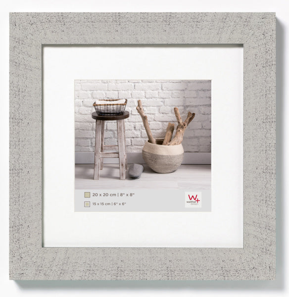 Rėmelis WALTHER HO220X Home 20X20 med su pasportu 15x15cm|šviesiai pilkas