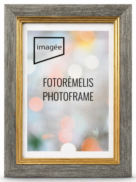 Rėmelis 40x50 plast 1304032 MONACO plexi pilkas|27 mm