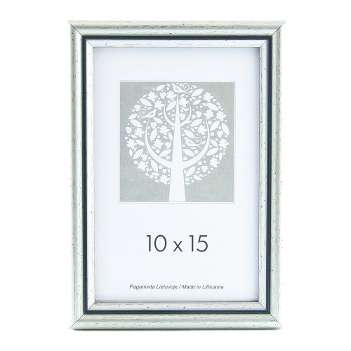 Rėmelis  30x40 plast 1301115 ECO sidabras su sidabru | 15mm