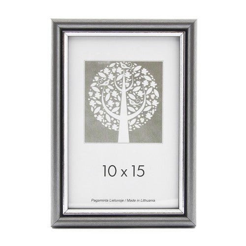 Rėmelis 15x21 plast 1301115 ECO sidabras su sidabru | 15mm