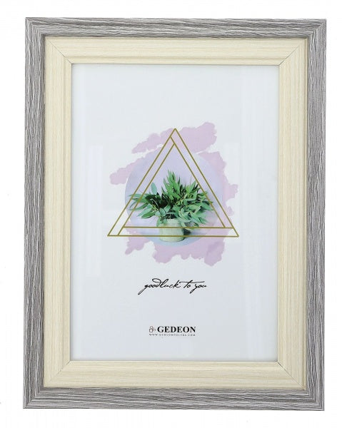 Rėmelis GED 13x18 med H213 pilkas su gelsvu|30x15mm