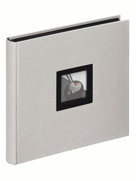 Albumas  WALTHER FA-209-D B&W 26x25 pilkas 50psl juodi | kampučiai/lipdukai | knyginio rišimo | lininins | viršelyje vieta nuotraukai