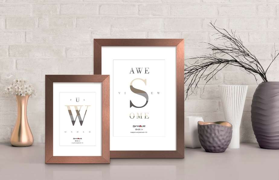 Rėmelis STYLER 15x21 SANREMO šv.bronzinis AD | 15mm