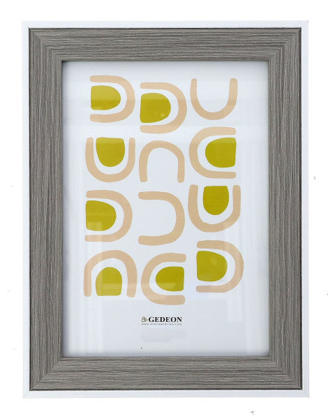 Rėmelis  GED 21x30 medinis QB21 pilkas su baltu|26x18mm